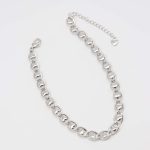 Gümüş Rengi Oval Zincir Halhal