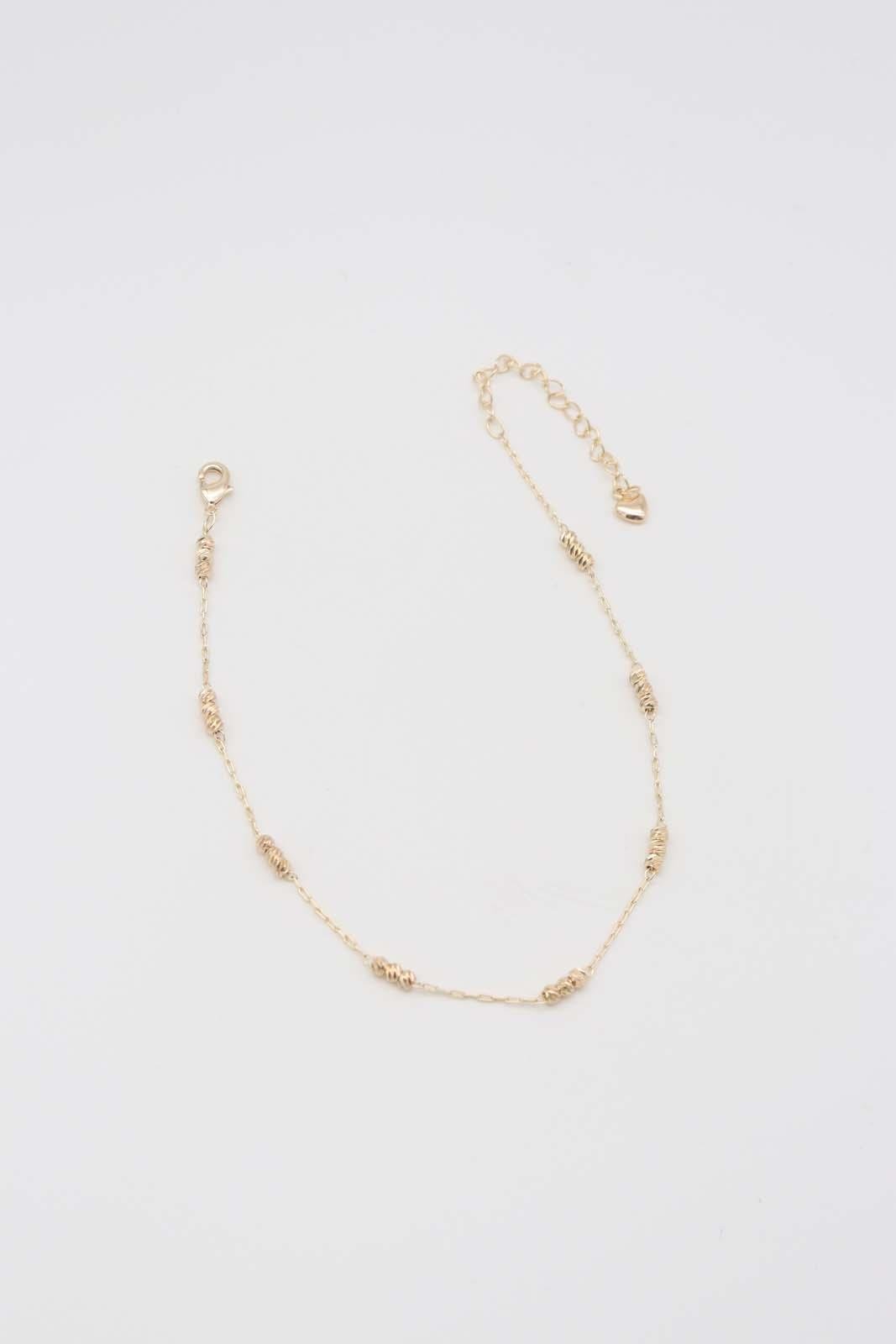 Altın Rengi Burgulu Detaylı Halhal