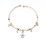 Turkuaz Yıldız Charm Bileklik
