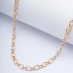 Zarif Altın Renkli Çelik Kolye